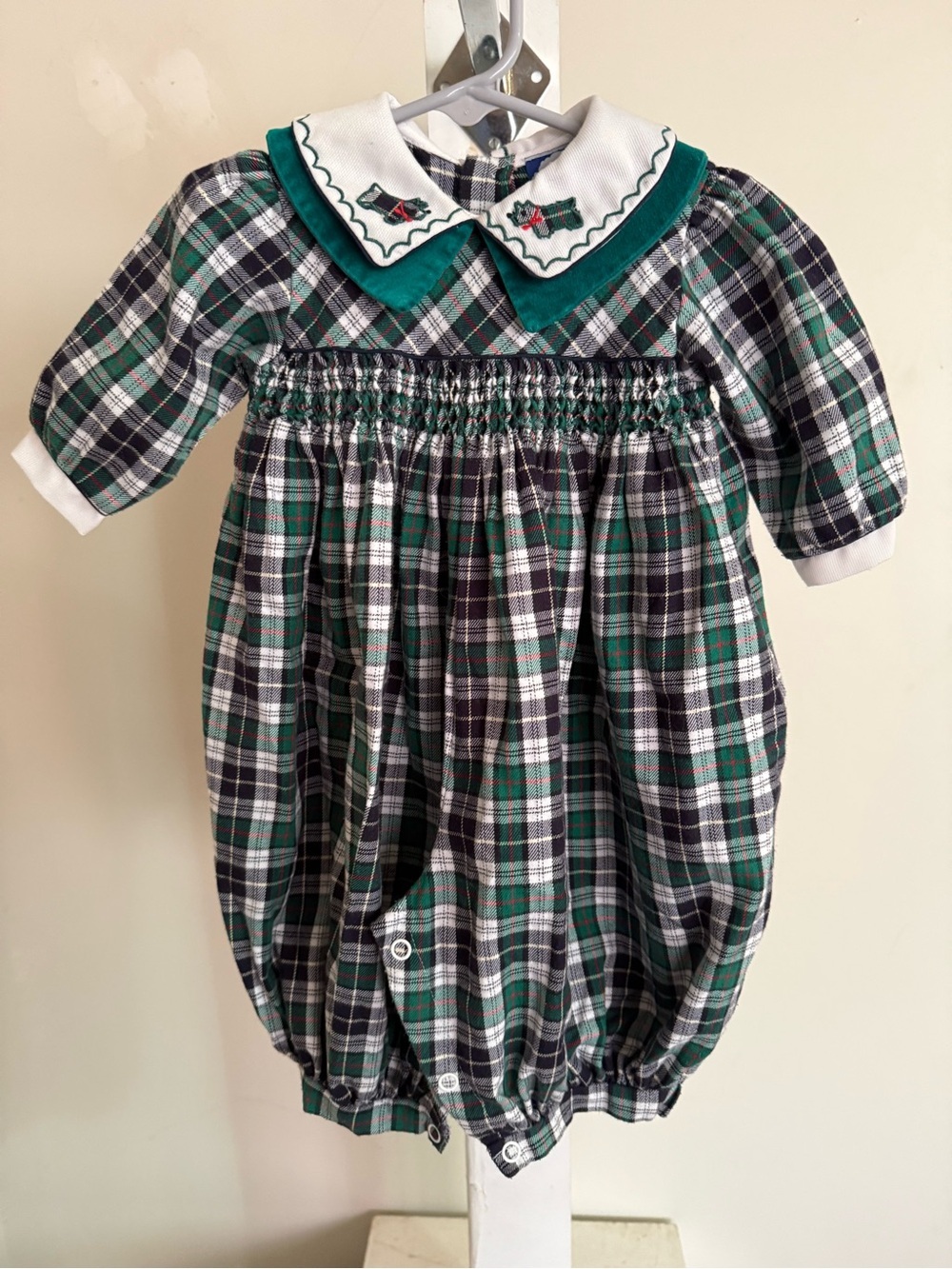 Vintage Carriage Boutiques Smocked Bubble Romper